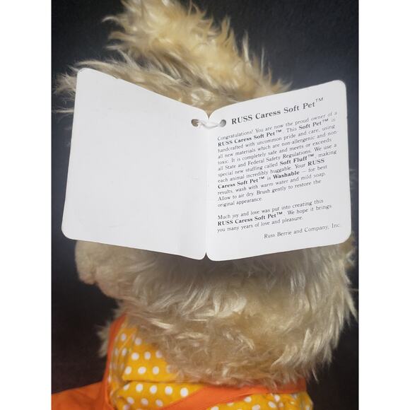 Vintage RUSS Berries Caress Soft Pet Bennett Bunny Rabbit Stuffed Plush Animal - Picture 7 of 11